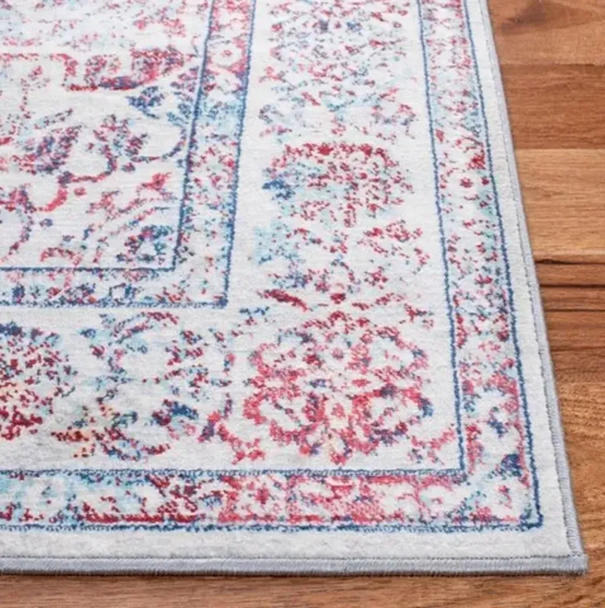 Brentwood 832 Ivory / Blue 8' X 10' Large Rectangle Powerloomed Rug