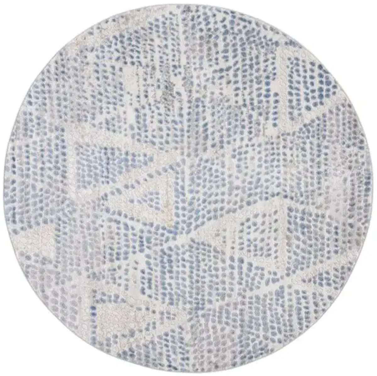 PALMA 318 Blue 6'-7' X 6'-7' Round Round Rug