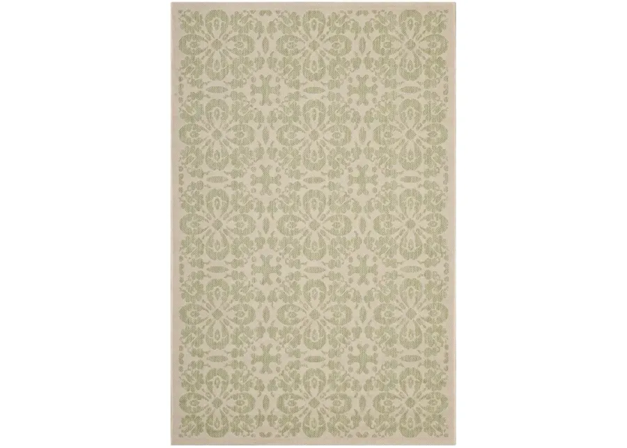 Ariana Vintage Floral Trellis 9x12 Indoor and Outdoor Area Rug