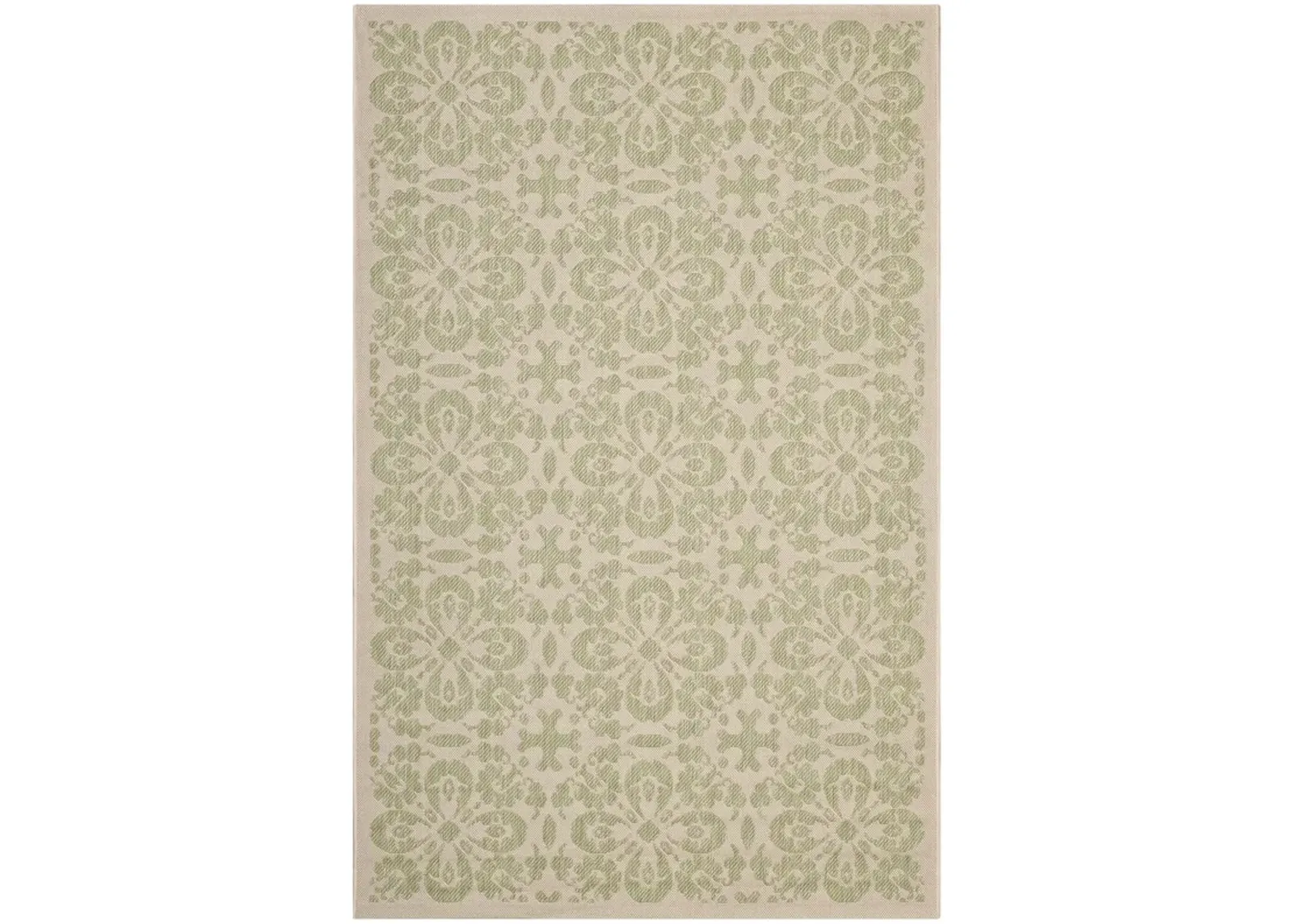 Ariana Vintage Floral Trellis 9x12 Indoor and Outdoor Area Rug