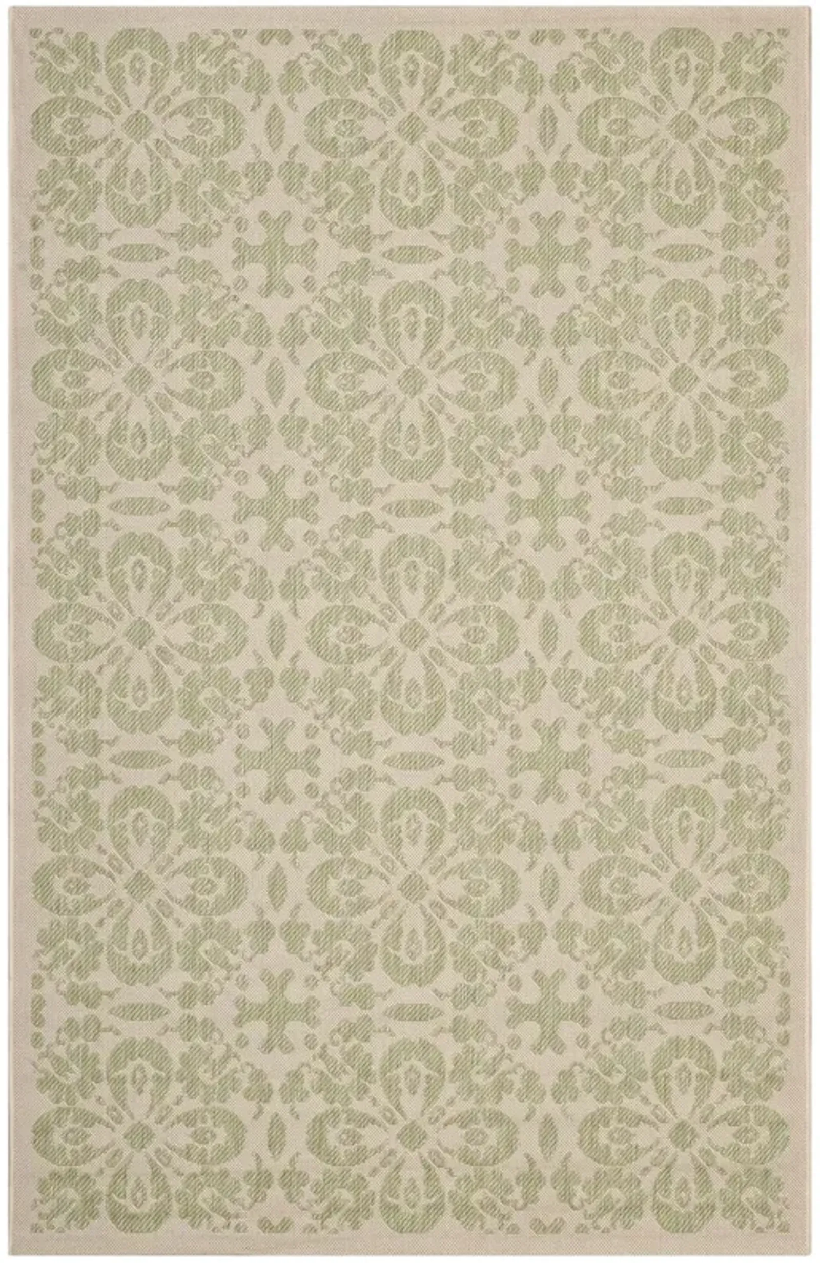 Ariana Vintage Floral Trellis 9x12 Indoor and Outdoor Area Rug