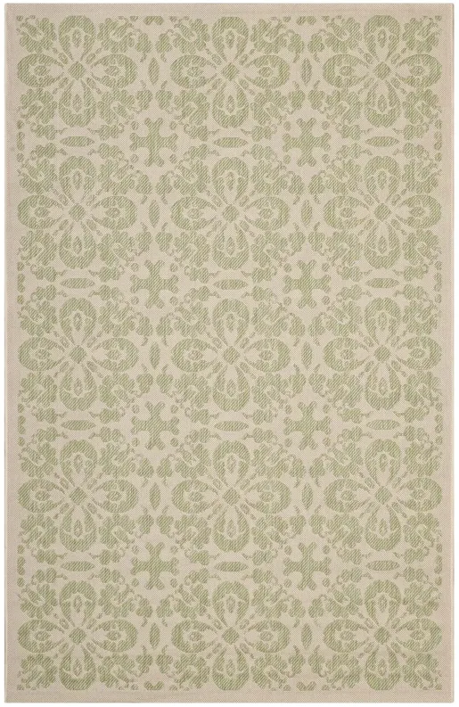 Ariana Vintage Floral Trellis 9x12 Indoor and Outdoor Area Rug