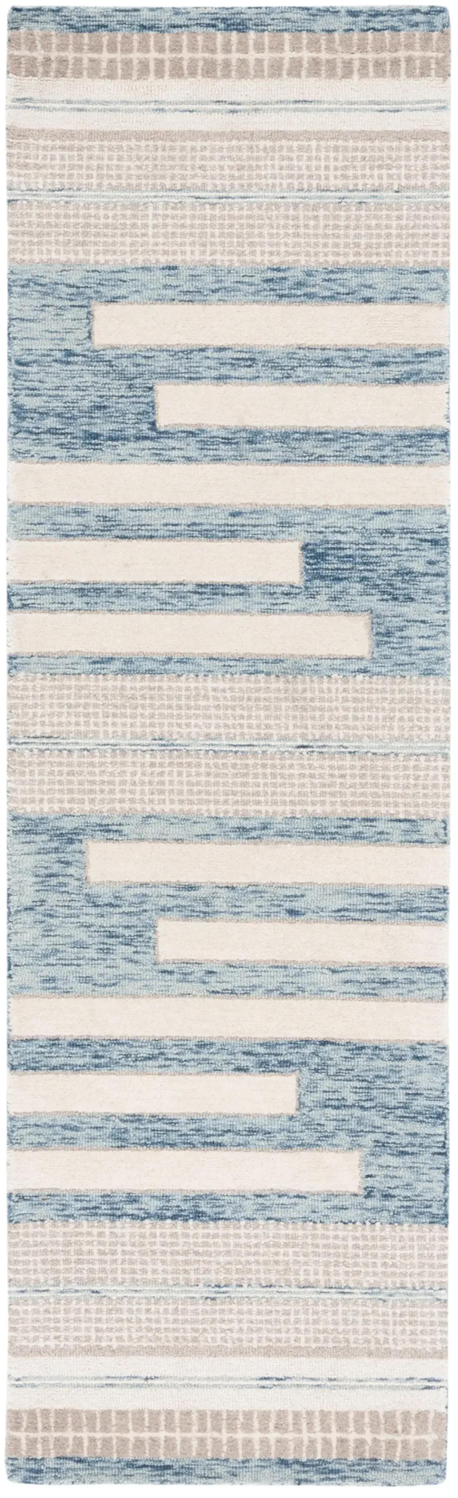 FIFTH AVENUE 410 BLUE  2'-3' x 8' Runner Rug