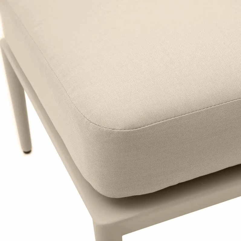 Kapri Taupe Outdoor Ottoman