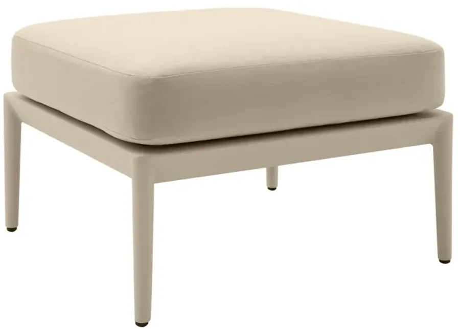 Kapri Taupe Outdoor Ottoman