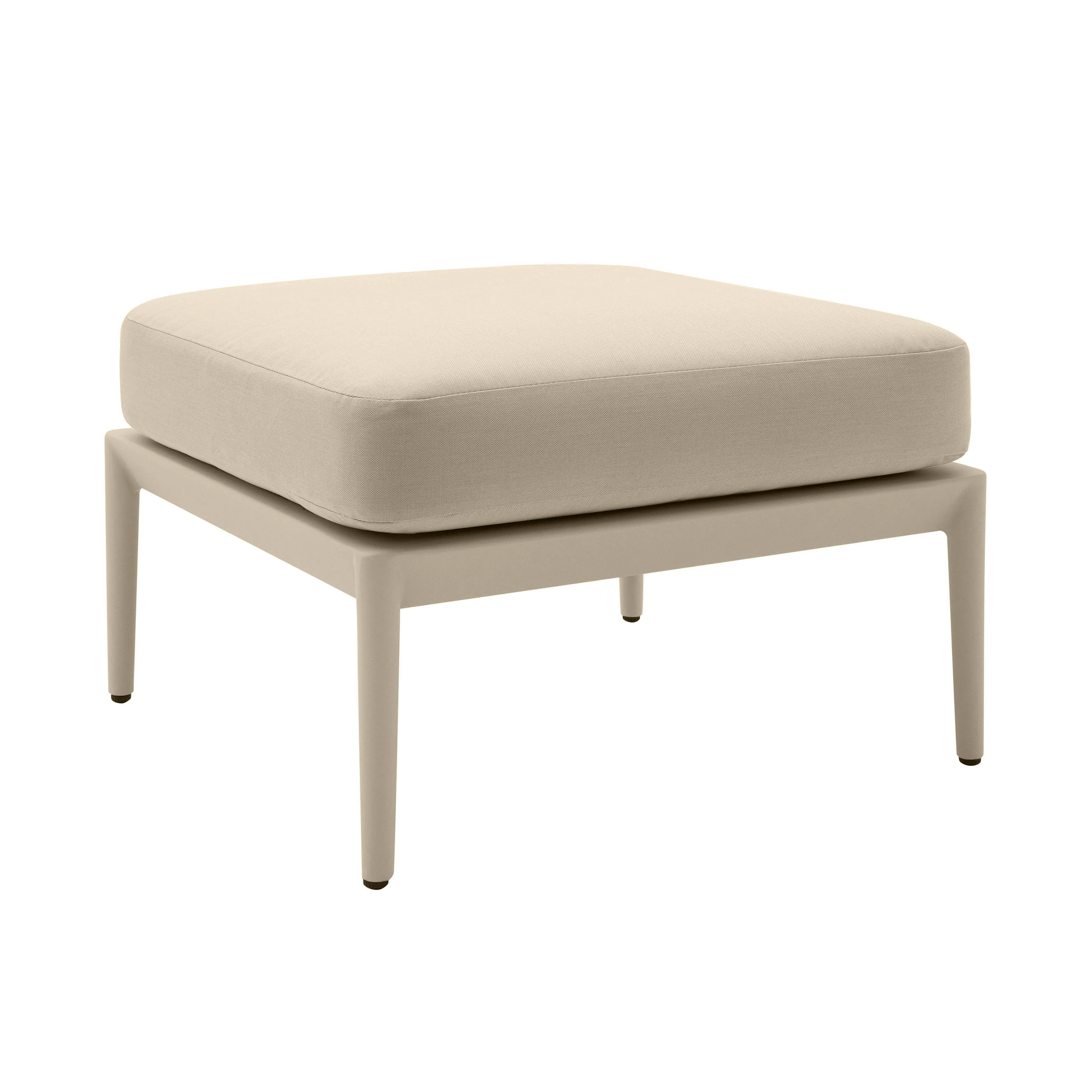 Kapri Taupe Outdoor Ottoman