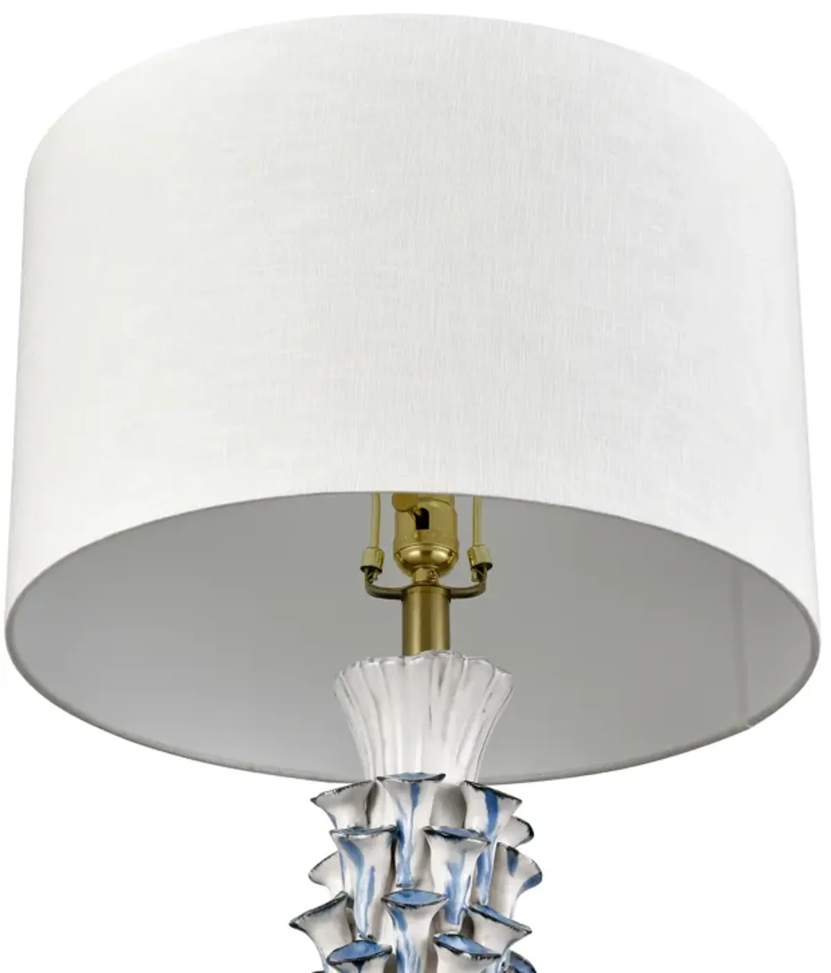 Habel 31'' High 1-Light Table Lamp - White Glaze