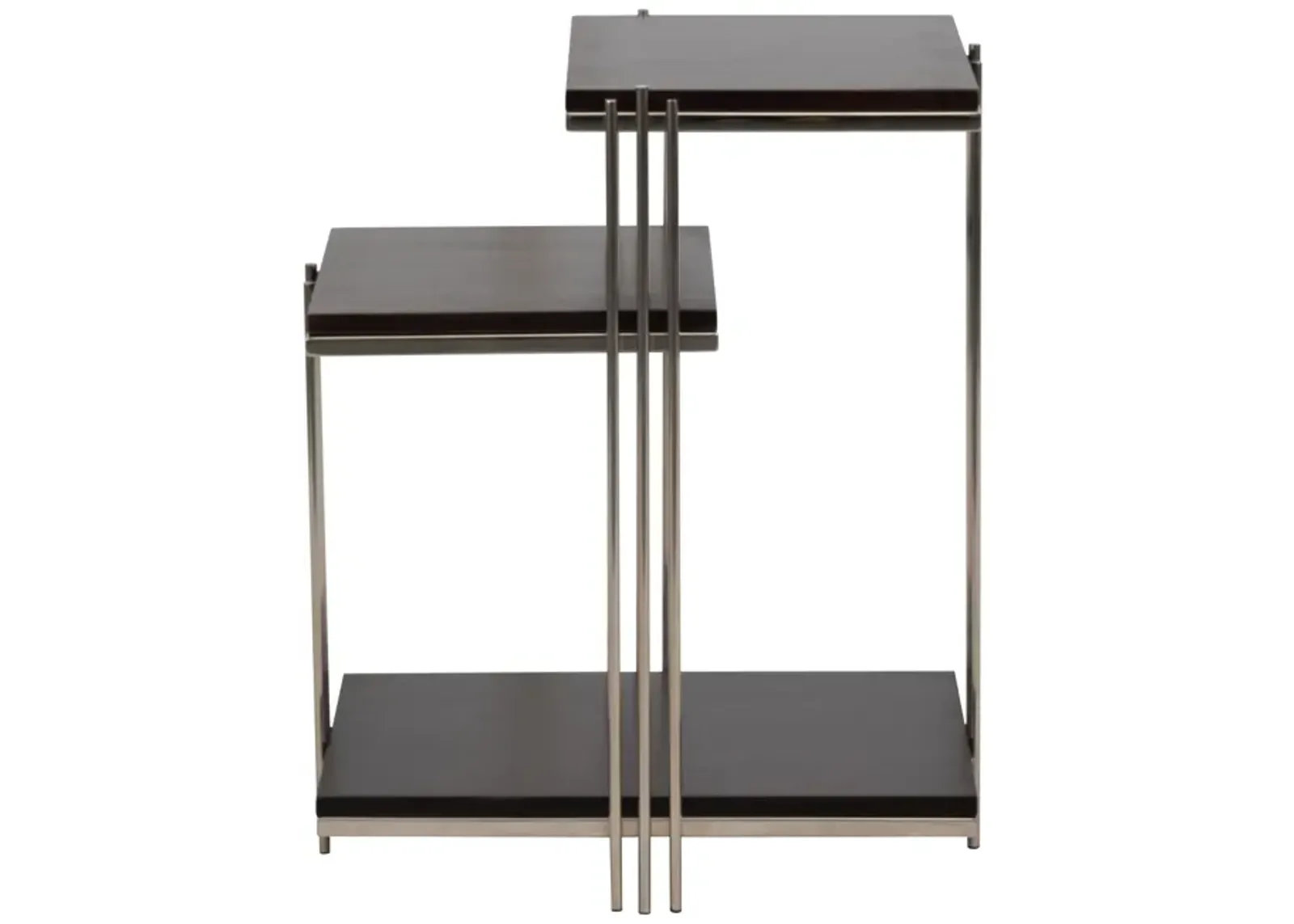 Metal/wood, 24" Three Tier Side Table