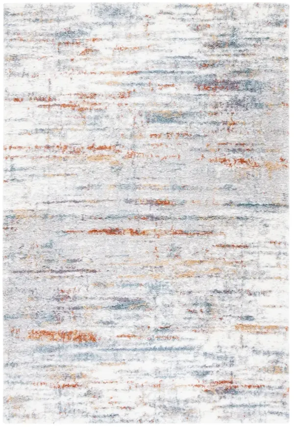 BERBER SHAG 577 BLUE RUST  3' x 5' Small Rectangle Rug