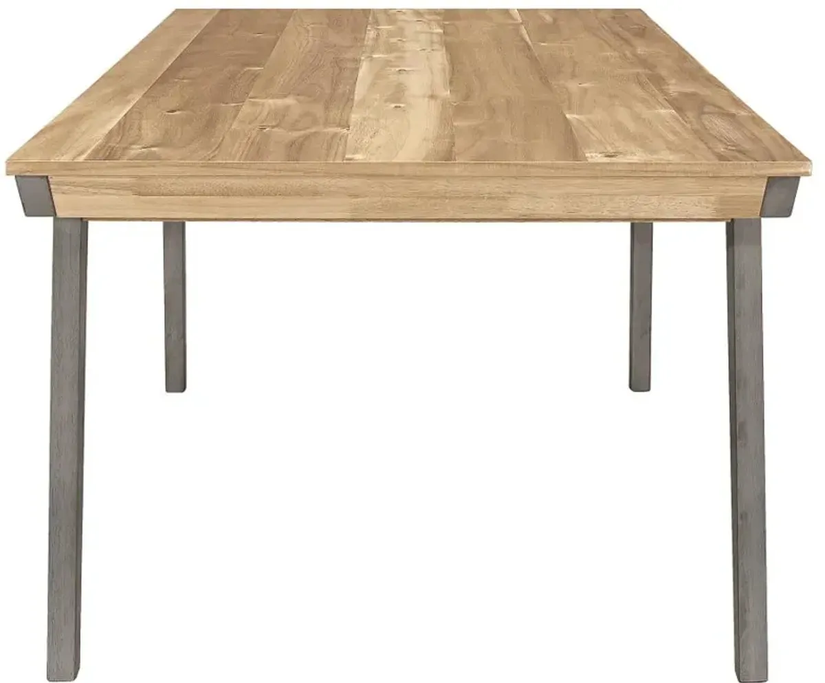 Adan Wooden Dining Table Acacia And Coastal Grey