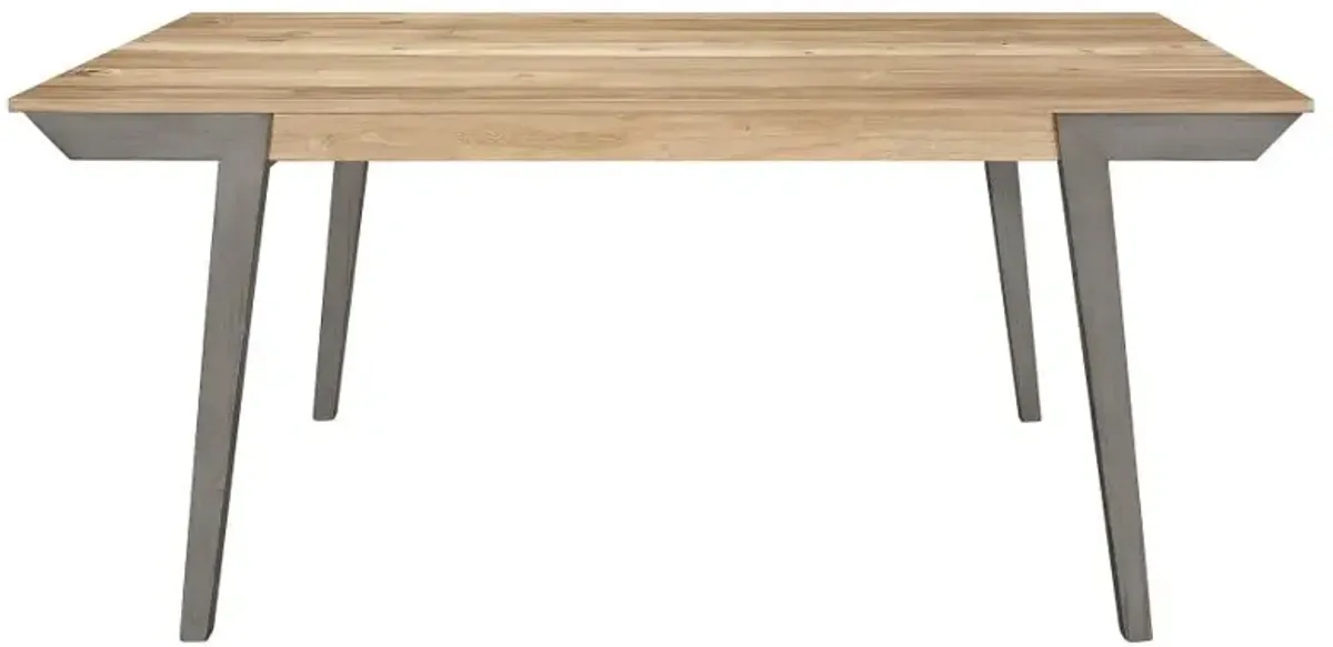 Adan Wooden Dining Table Acacia And Coastal Grey