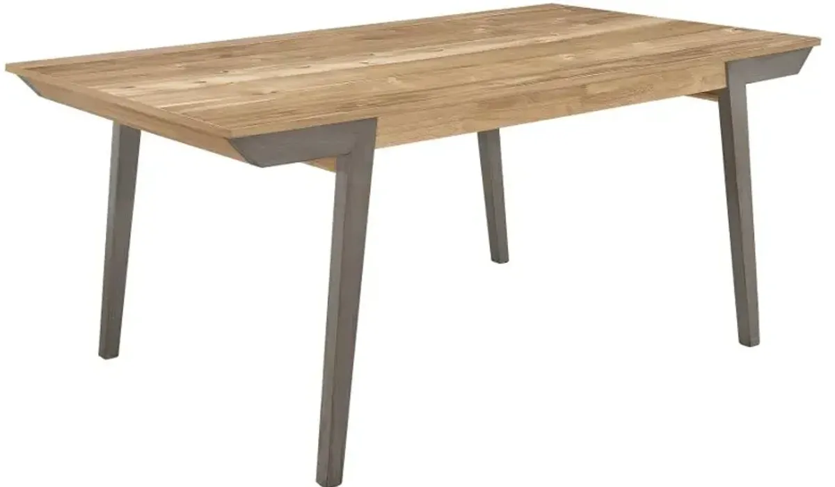 Adan Wooden Dining Table Acacia And Coastal Grey