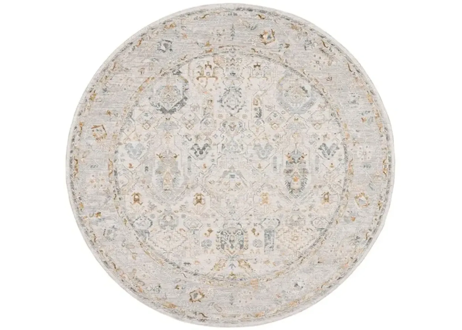 HAMILTON 100 Grey  6'-7' X 6'-7' Round Round Rug