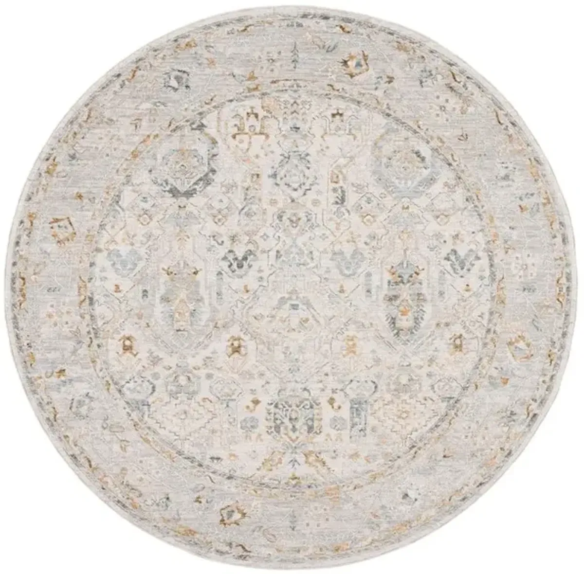 HAMILTON 100 Grey  6'-7' X 6'-7' Round Round Rug