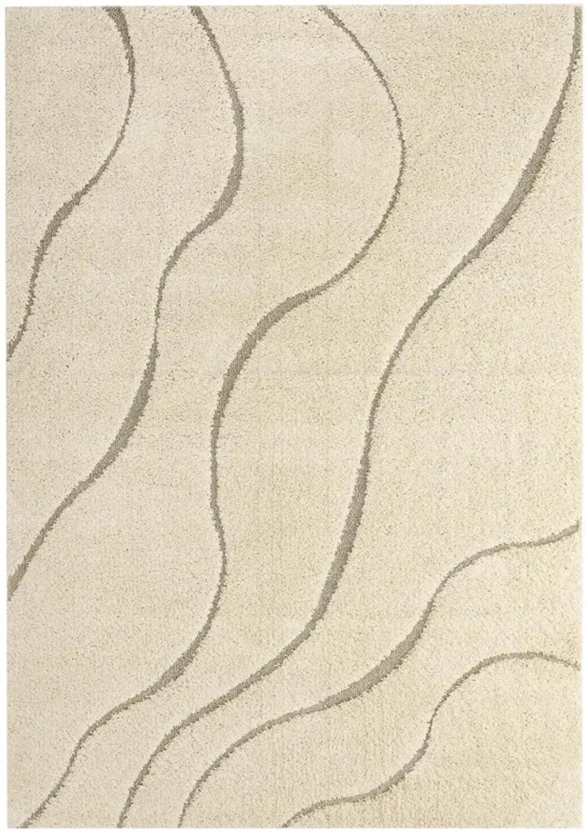 Jubilant Abound Abstract Swirl 5x8 Shag Area Rug