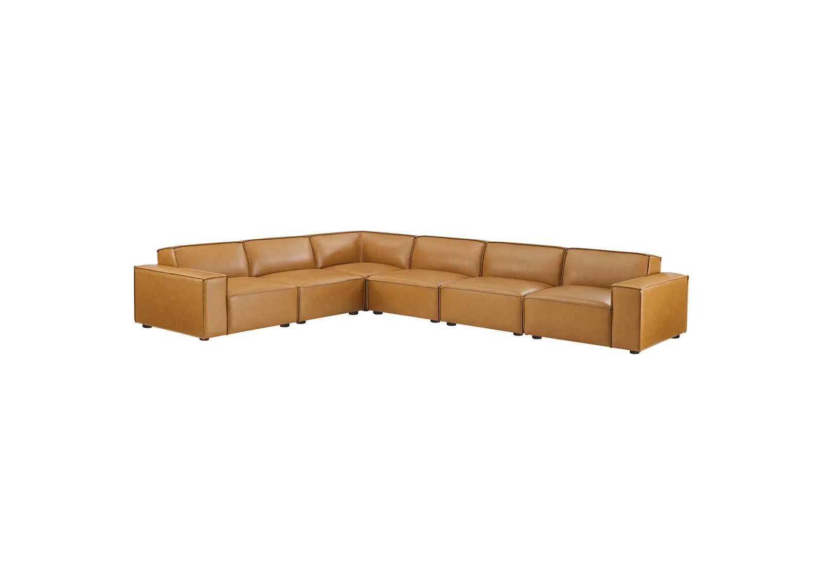 Restore 6-Piece Vegan Leather Sectional Sofa