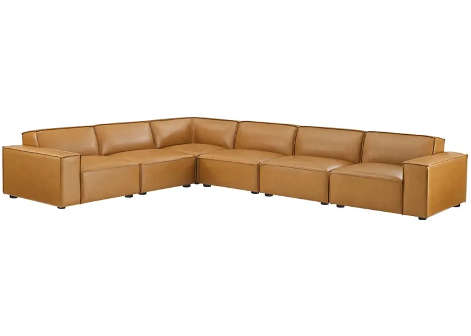 Restore 6-Piece Vegan Leather Sectional Sofa