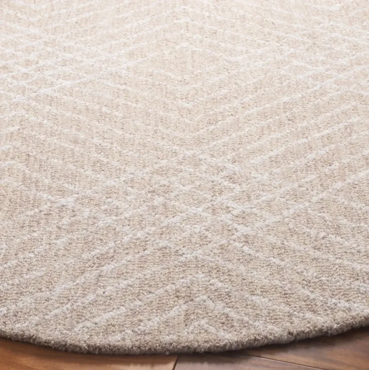 ABSTRACT 499 BEIGE  6' x 6' Round Round Rug