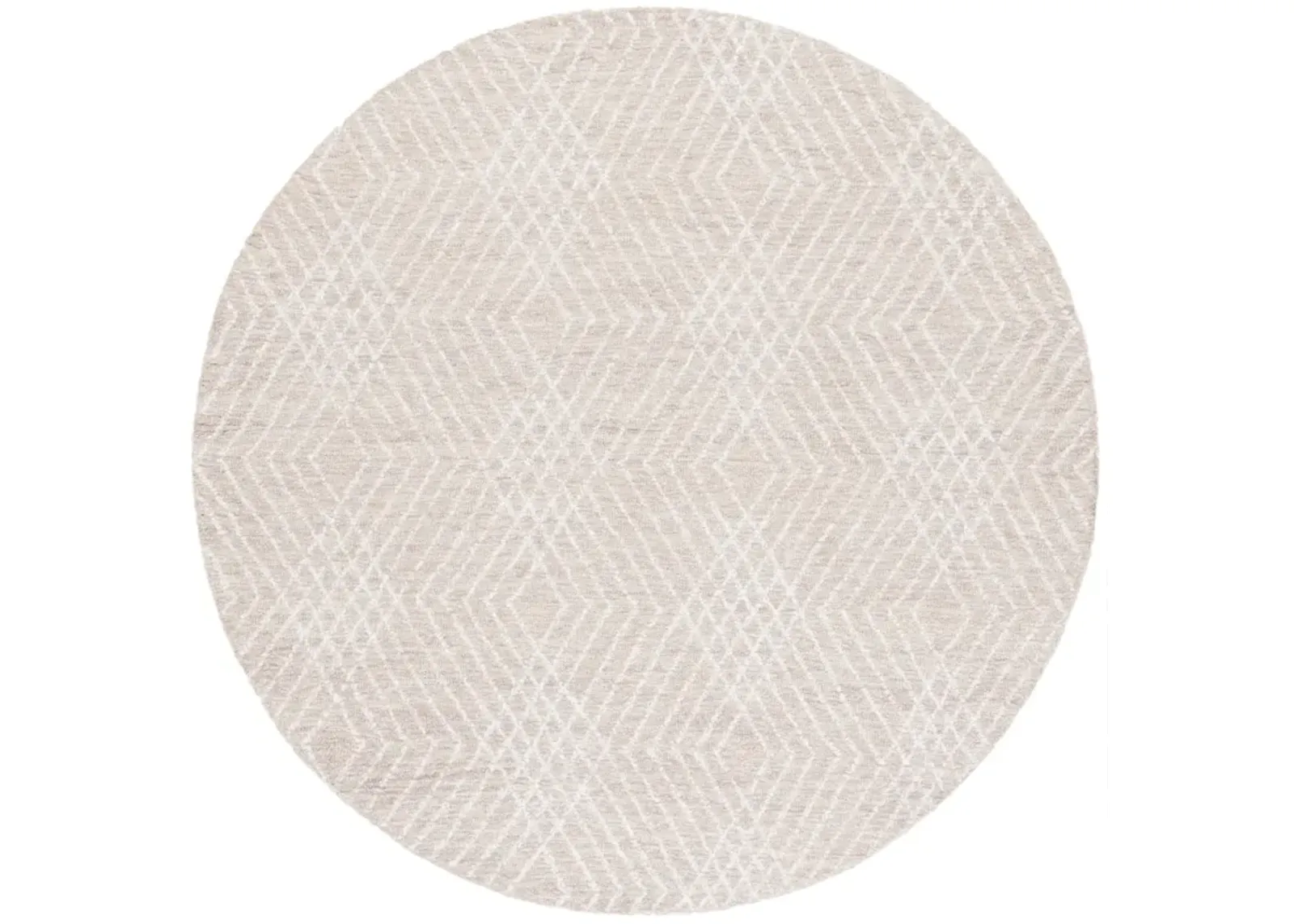 ABSTRACT 499 BEIGE  6' x 6' Round Round Rug