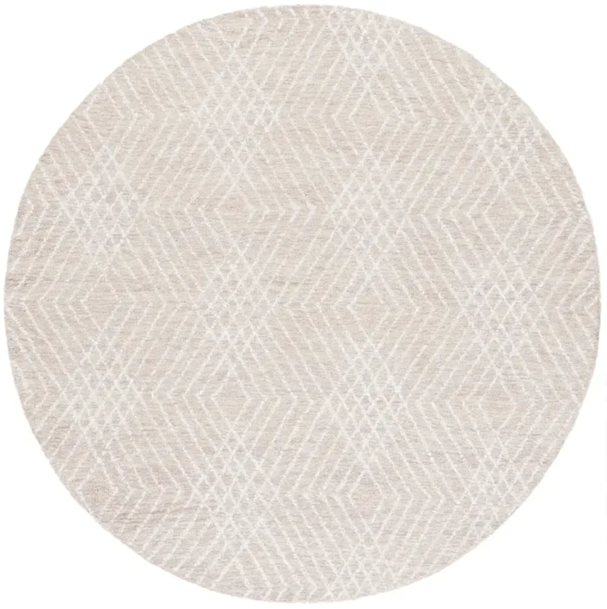 ABSTRACT 499 BEIGE  6' x 6' Round Round Rug