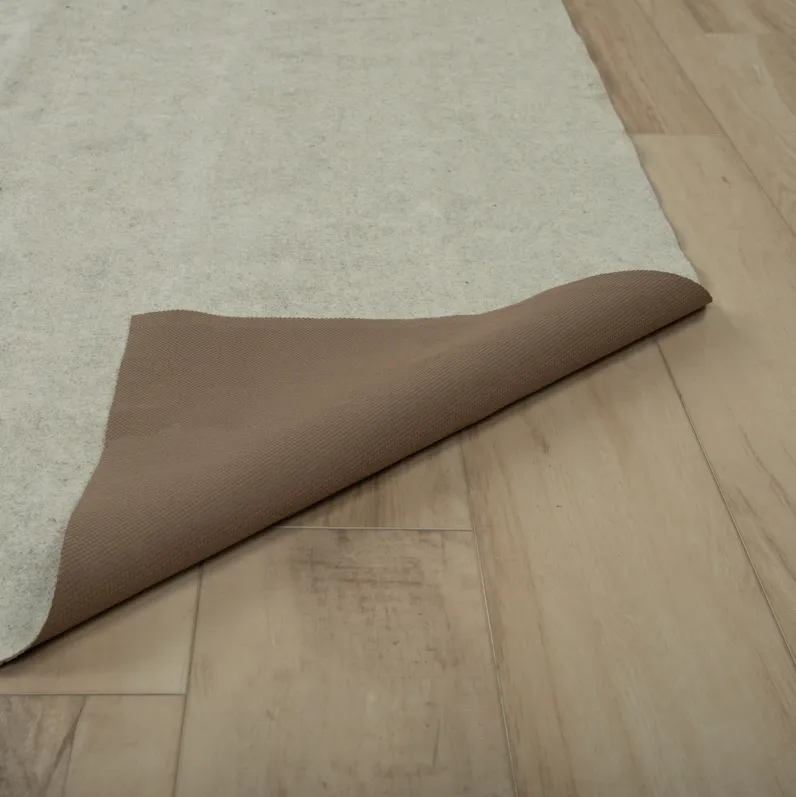 Premium Rug Pad Beige Solid under padding Recycled Synthetic 12' x 15' Rectangle Rug Pad