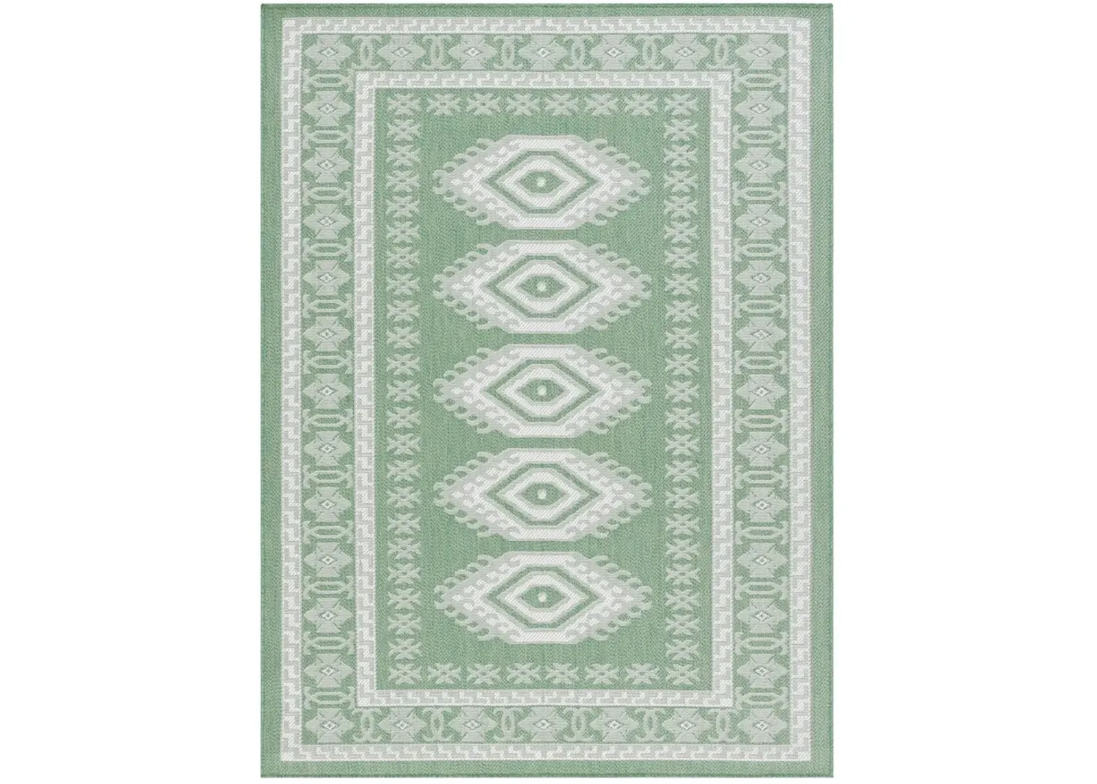 BERMUDA  827 Green 4' X 6' Small Rectangle Rug