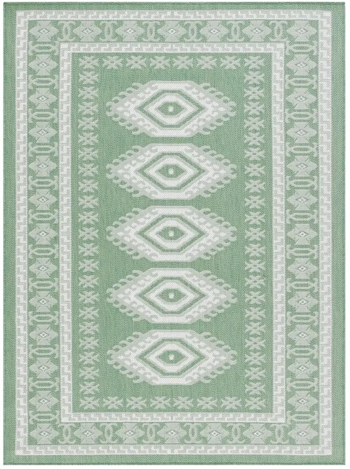 BERMUDA  827 Green 4' X 6' Small Rectangle Rug