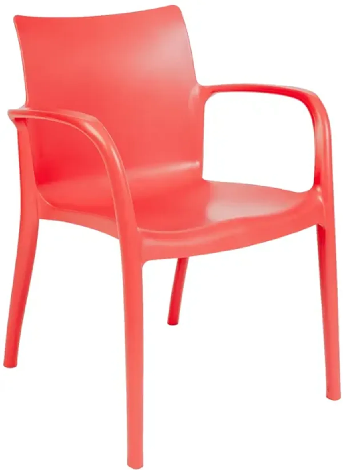 Pedro Set of 4 Stackable Armchair-Red