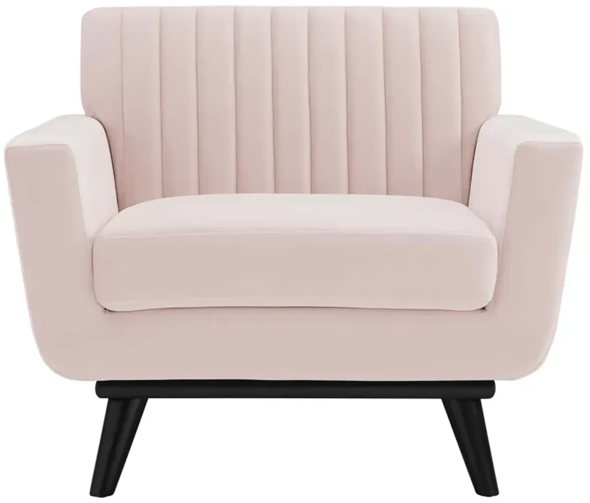 Engage Channel Tufted Performance Velvet Armchair