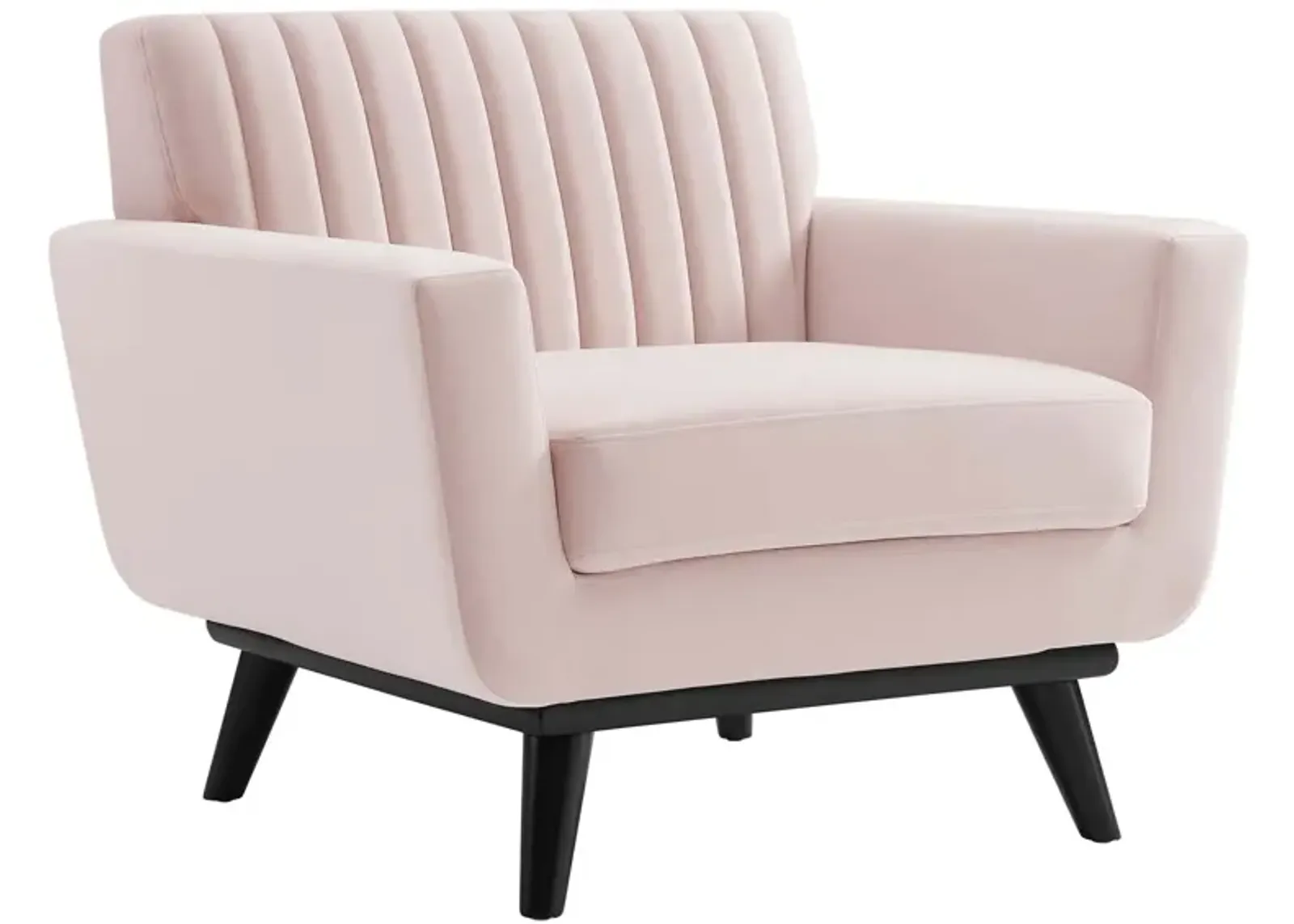 Engage Channel Tufted Performance Velvet Armchair