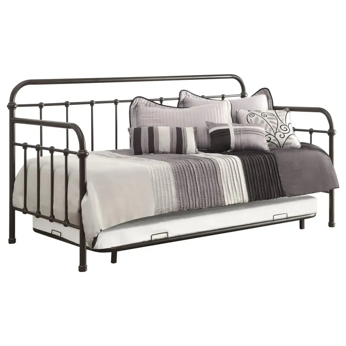 Lin Daybed with Trundle Dark Bronze