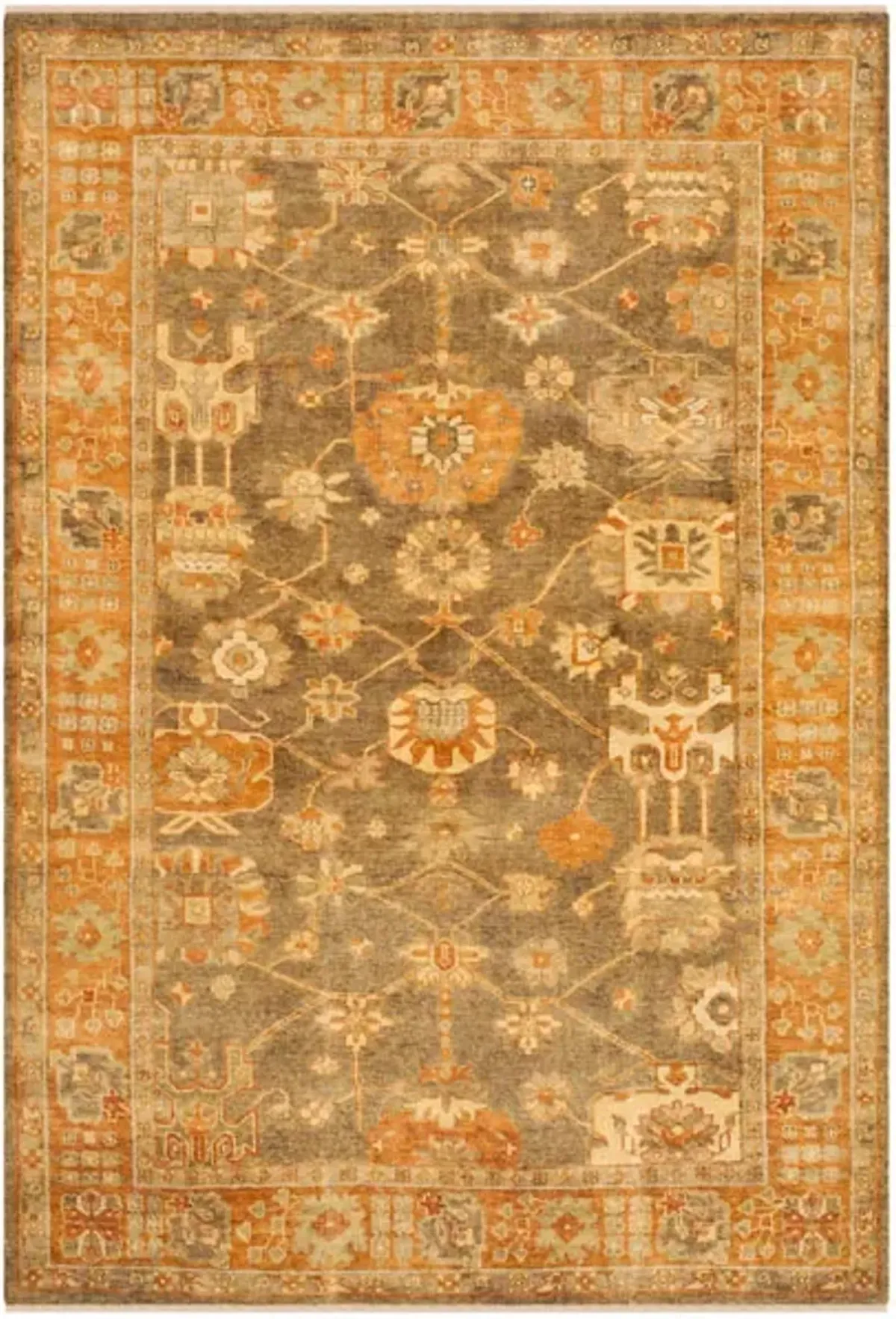 OSH144 Brown  10' X 14' Large Rectangle Rug