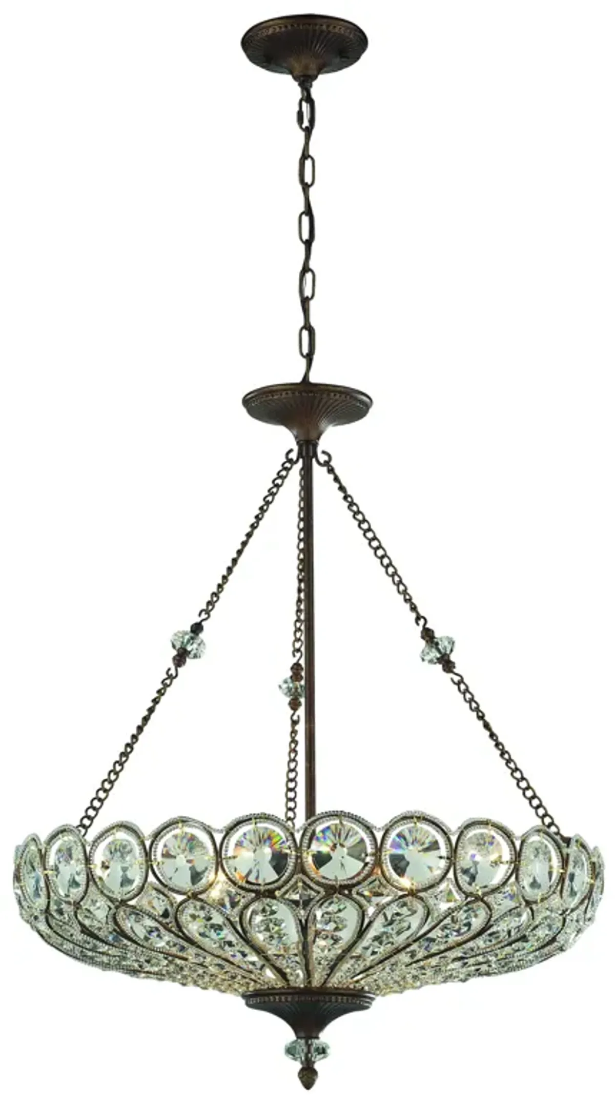 Christina 26" Wide 6-Light Chandelier - Mocha