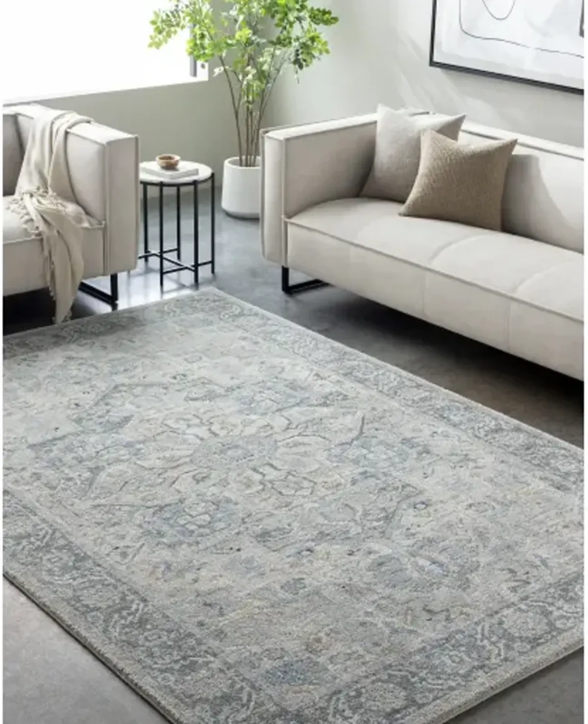 Avellino AVL-2301 2' x 2'11" Machine Woven Rug