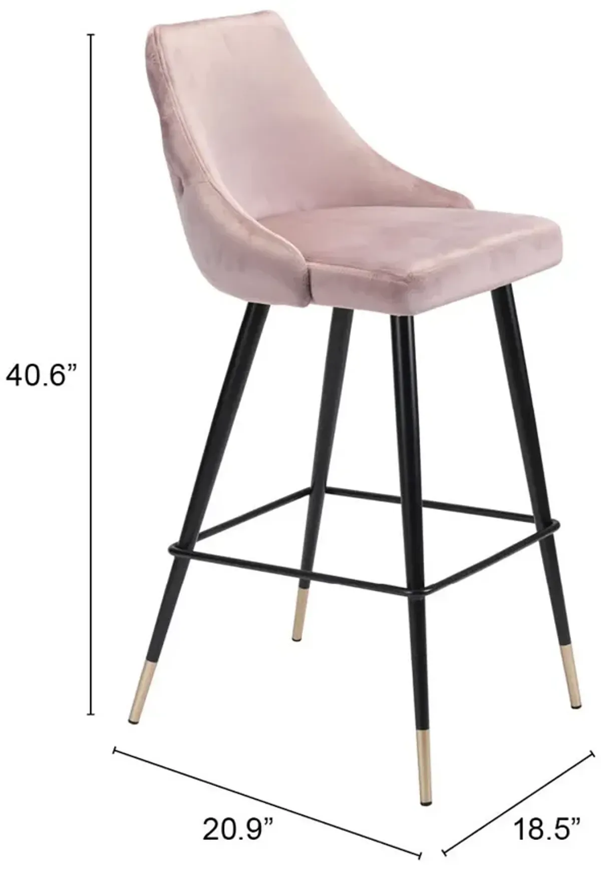 Piccolo Barstool Pink