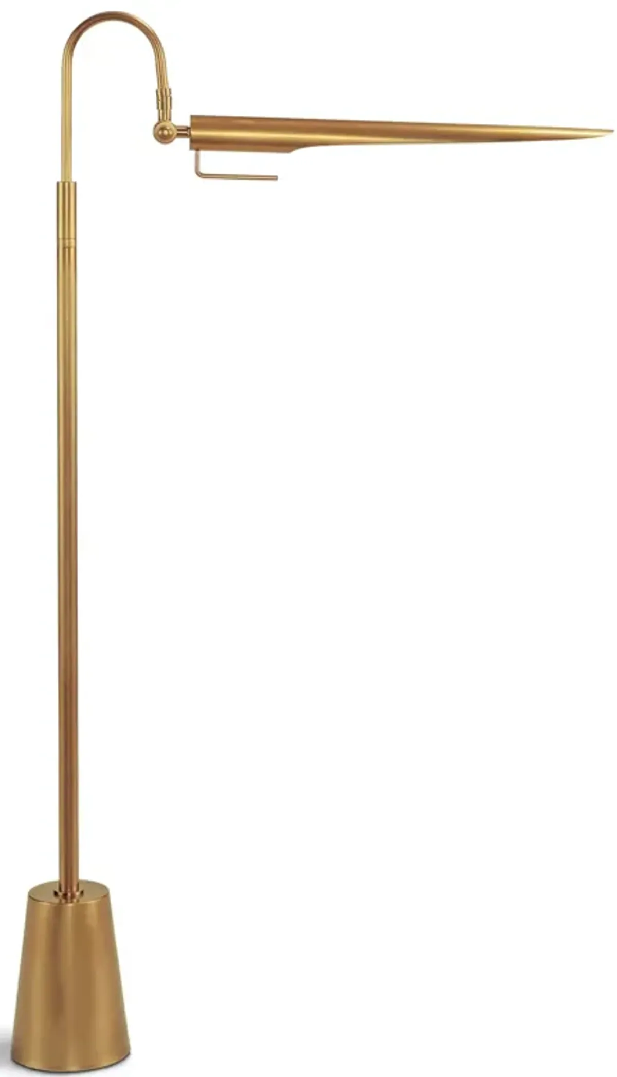 Raven Floor Lamp (Natural Brass)