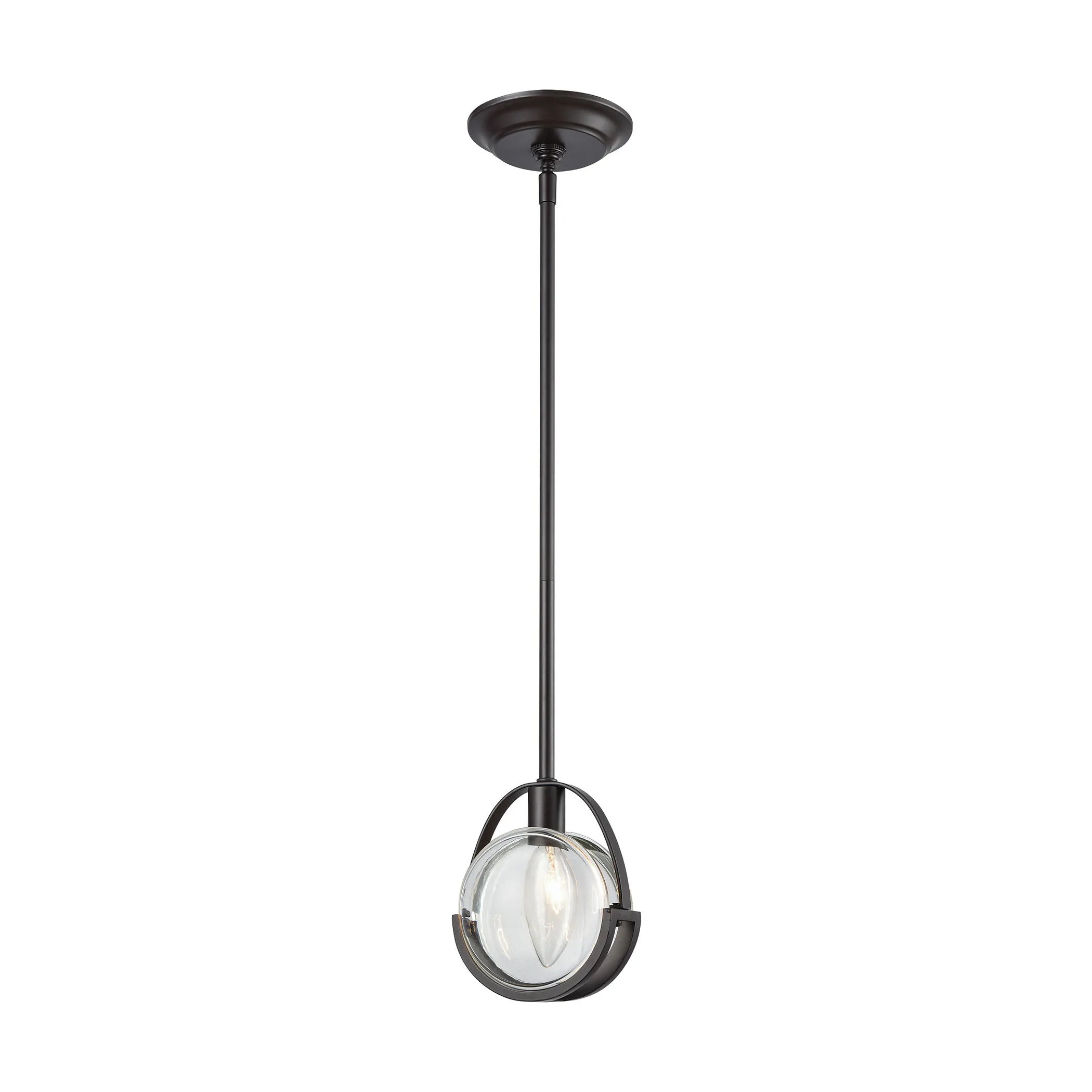 Focal Point 5" Wide 1-Light Mini Pendant - Oil Rubbed Bronze