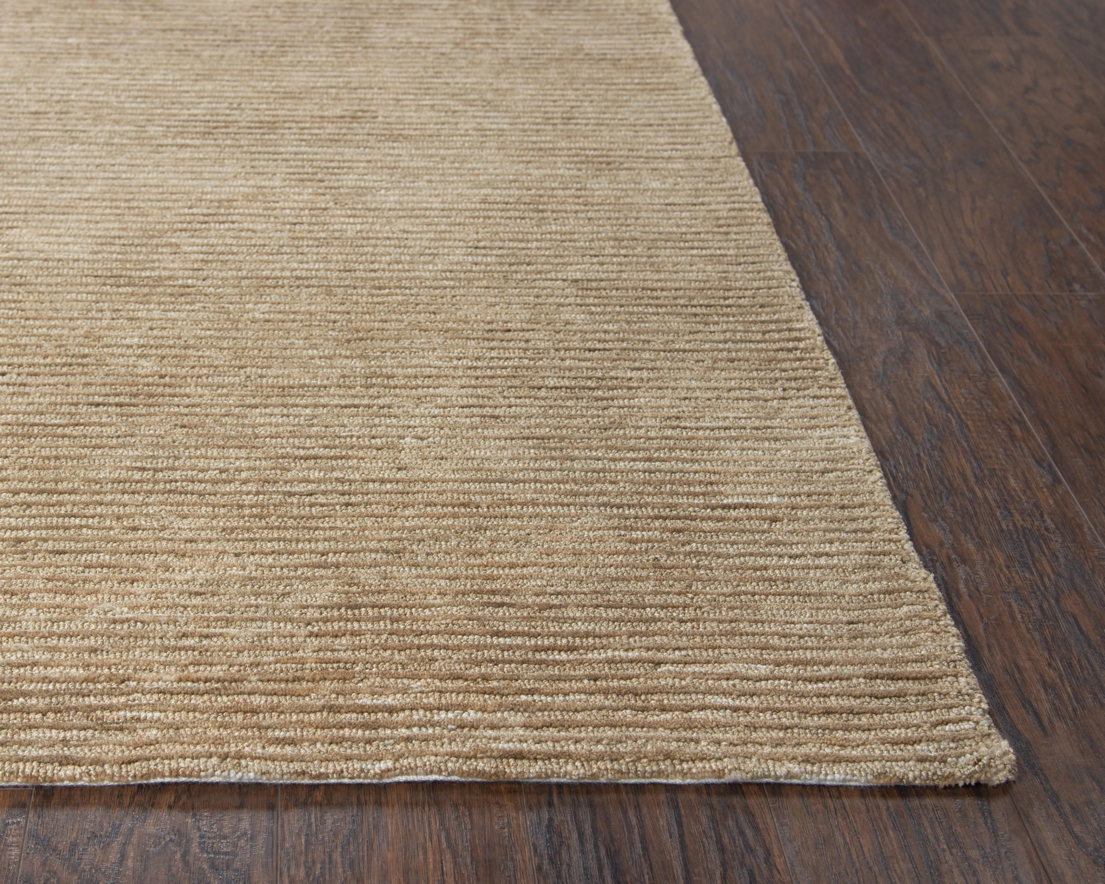 Mason Park Beige Solid/Tone on Tone Recycled Polyester 8'6" x 11'6" Rectangle Rug