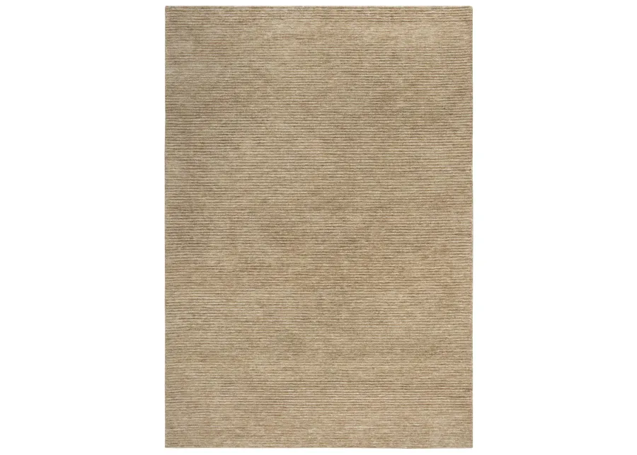 Mason Park Beige Solid/Tone on Tone Recycled Polyester 8'6" x 11'6" Rectangle Rug