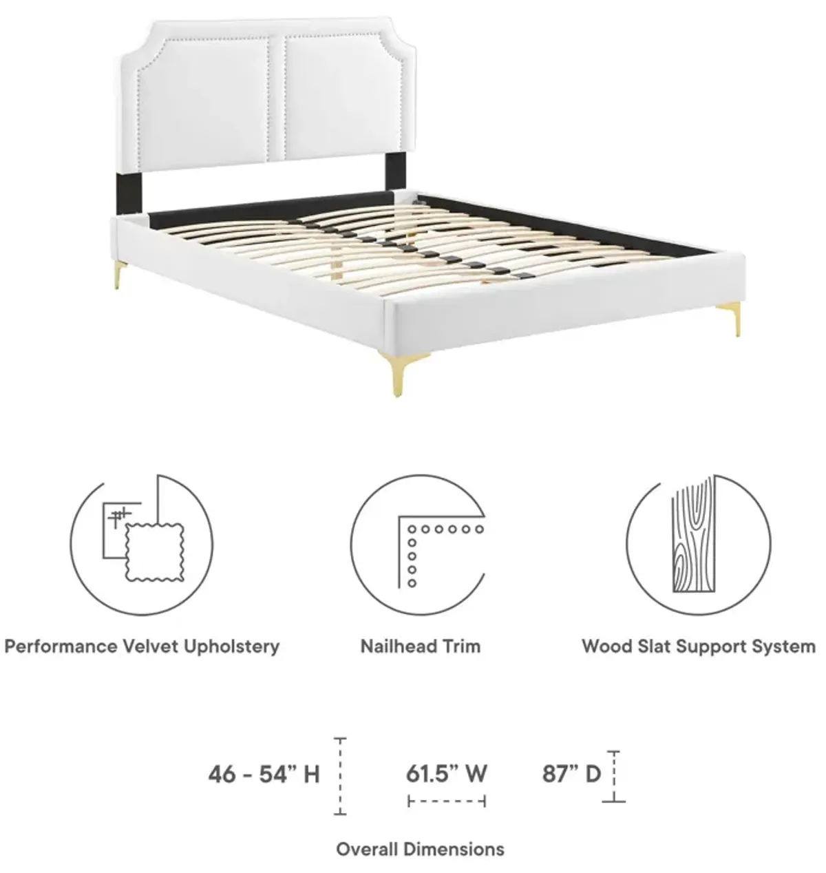 Novi Performance Velvet King Bed