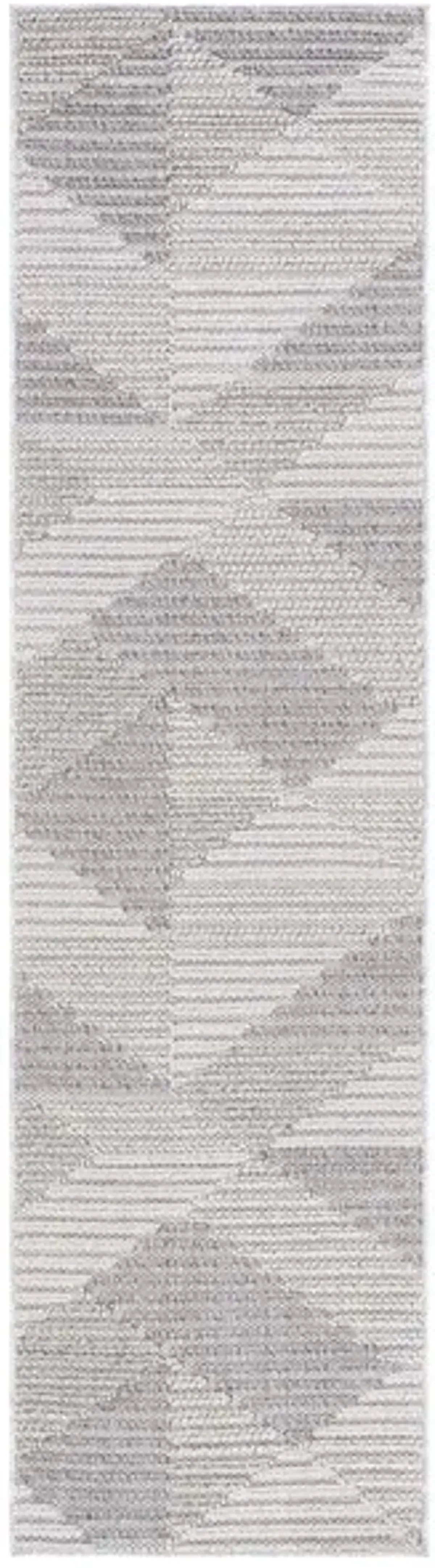 GLOBAL 400 Grey  2'-2' X 8' Runner Rug