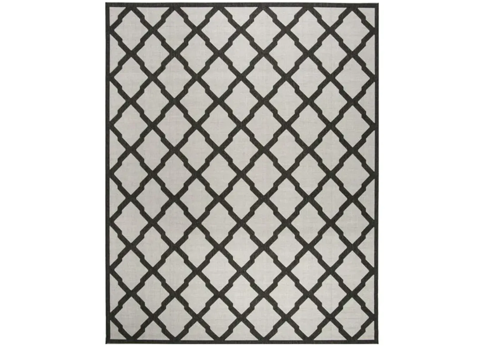 LINDEN 122 Collection LND122A-8 Light Grey / Charcoal 8' X 10'