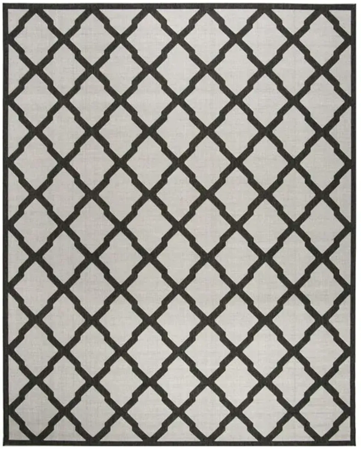 LINDEN 122 Collection LND122A-8 Light Grey / Charcoal 8' X 10'