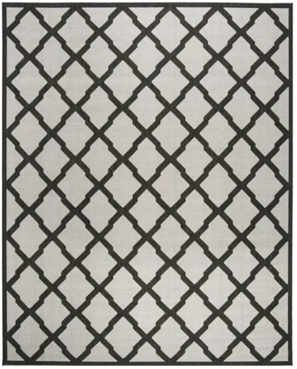 LINDEN 122 Collection LND122A-8 Light Grey / Charcoal 8' X 10'