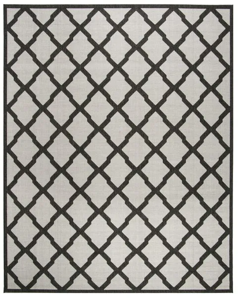 LINDEN 122 Collection LND122A-8 Light Grey / Charcoal 8' X 10'