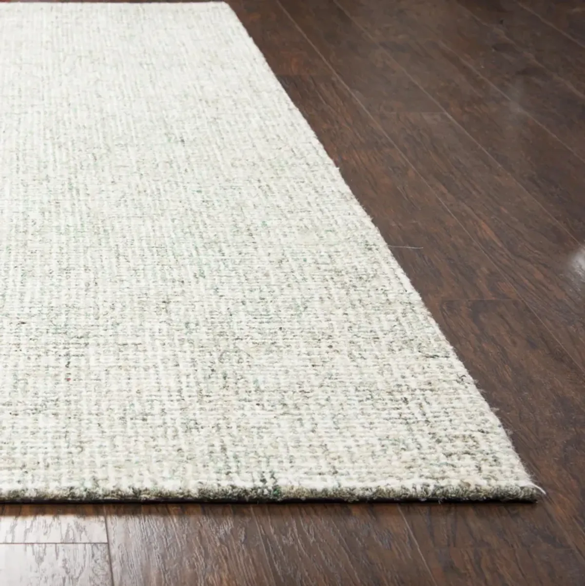 Brindleton Green Tweed Wool 10' Round Round  Rug