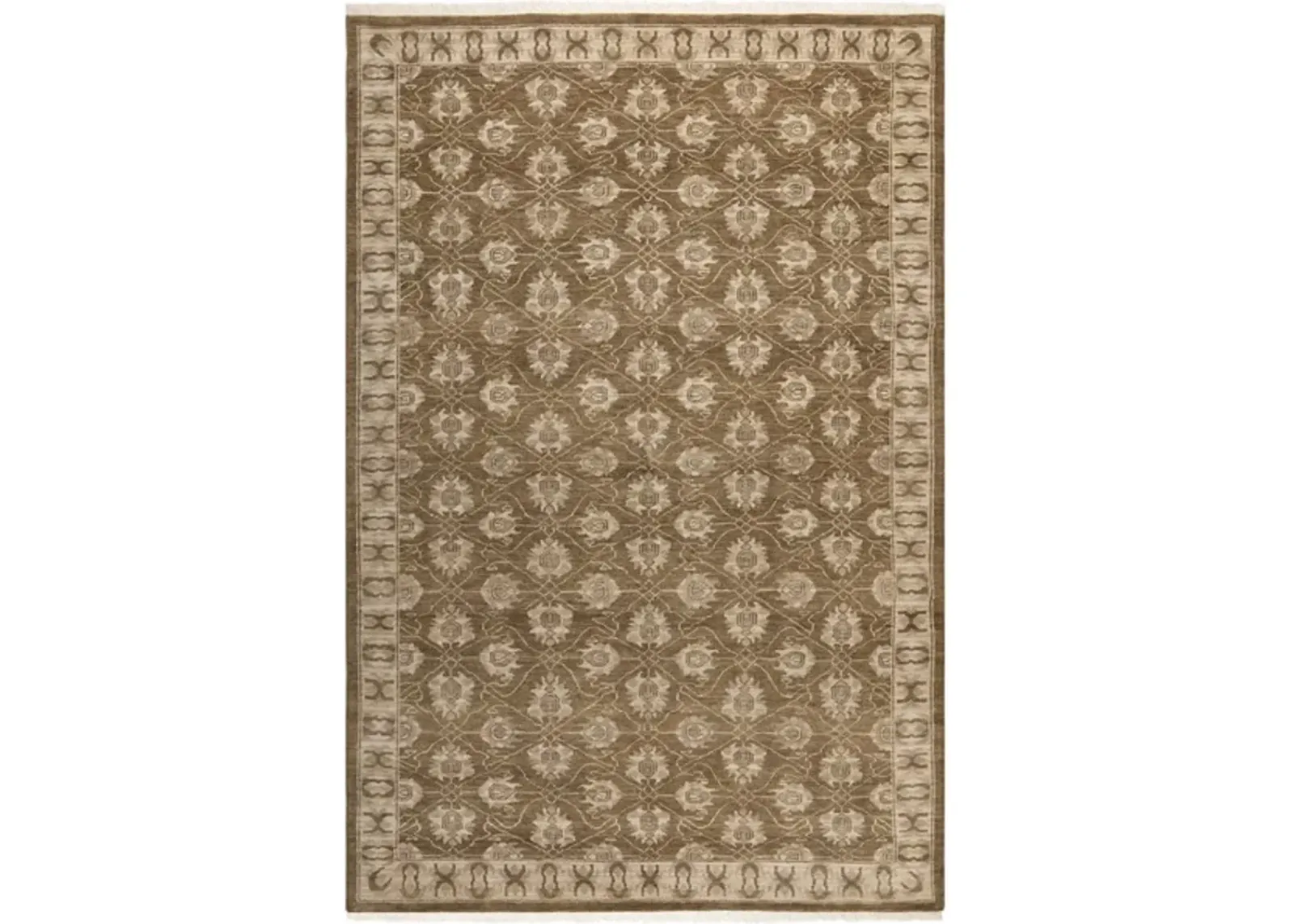 OSH711 Brown  9' X 12' Large Rectangle Rug