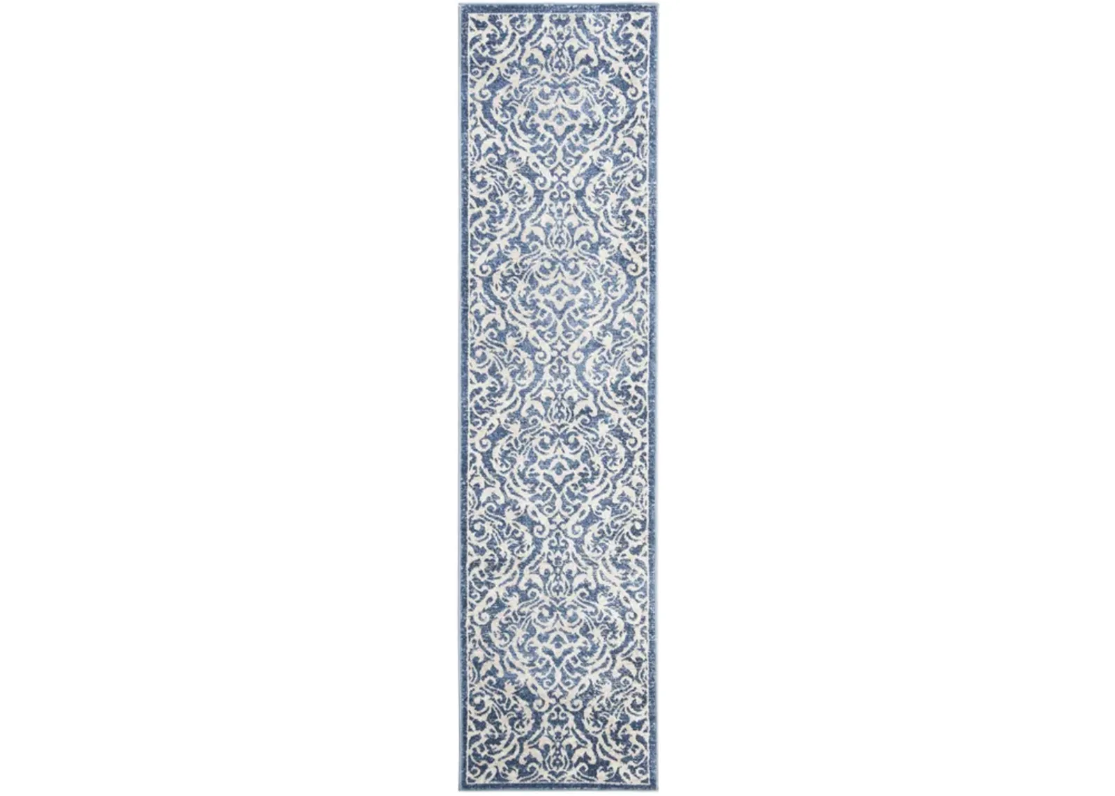 Brentwood 810 Navy / Creme 2' X 4' Accent Powerloomed Rug