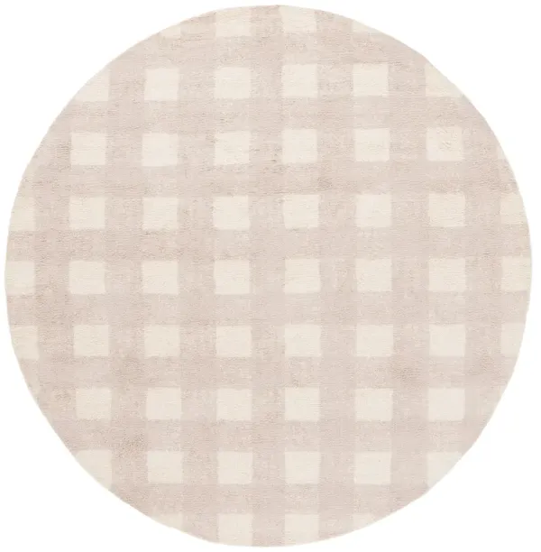 EASY CARE Hand Woven 6' x 6' Round area rug