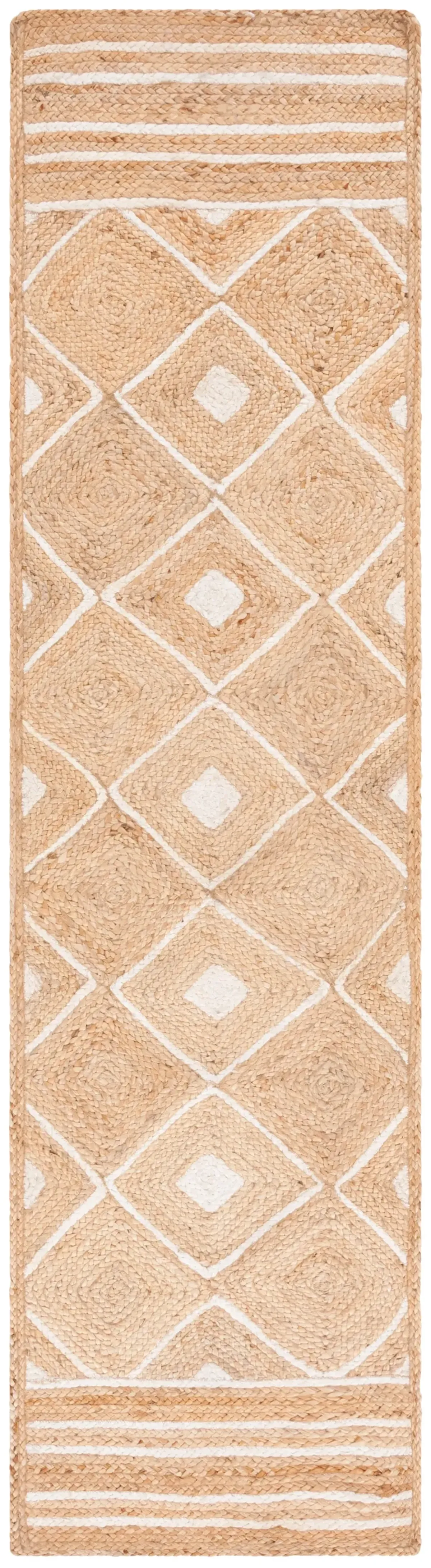 NATURAL FIBER 893 NATURAL  2'-3' x 9' Runner Rug